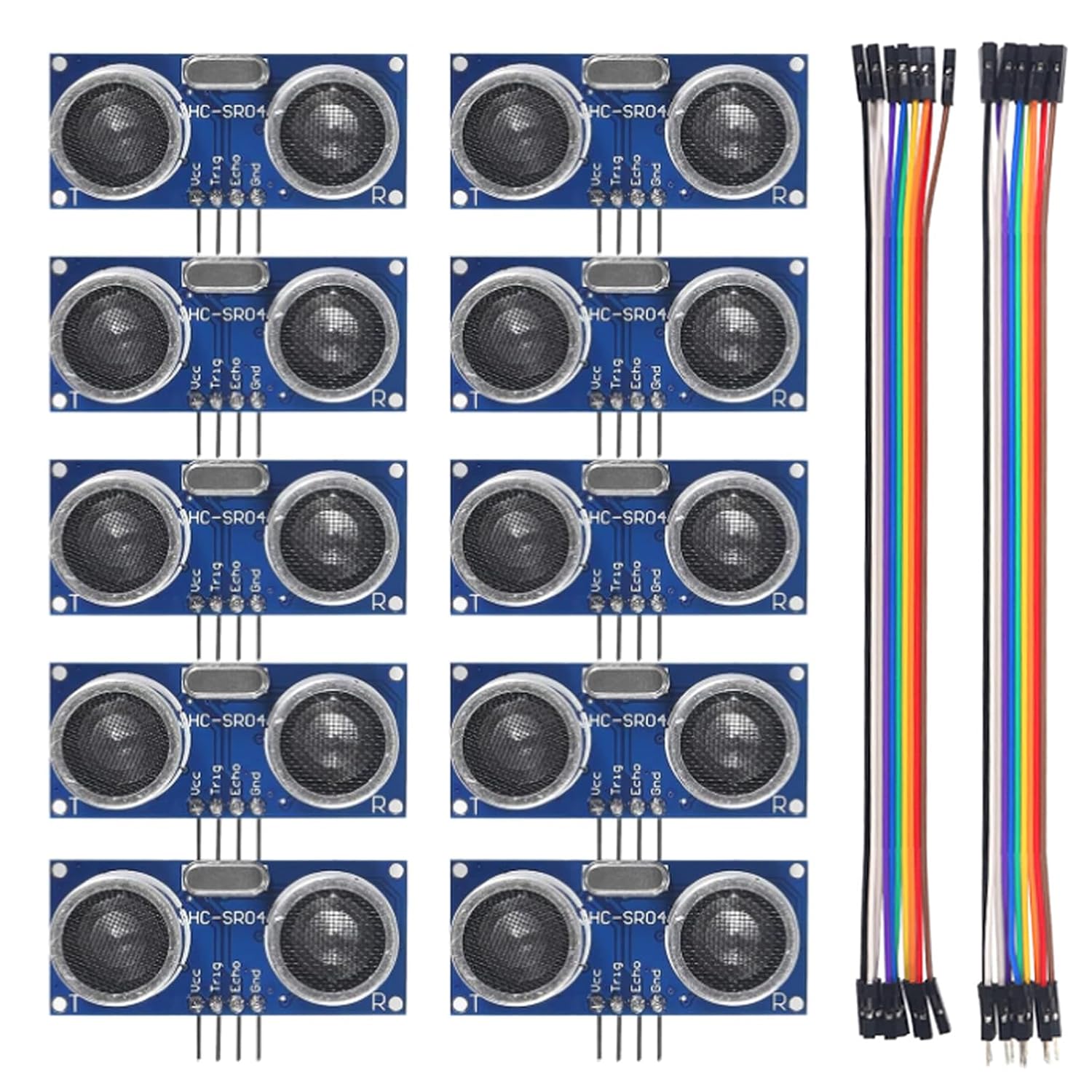 Ultrasonic Sensor Hc-Sr04 - 10 szt. HC-SR04 Ultradźwiękowy Czujnik Odległości
