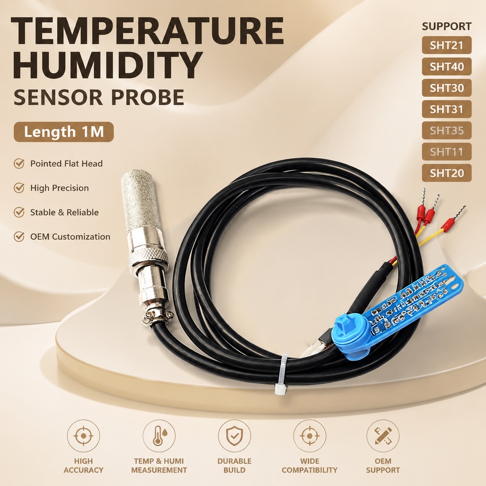 Sht31 - Sonda czujnika temperatury i wilgotności, kabel