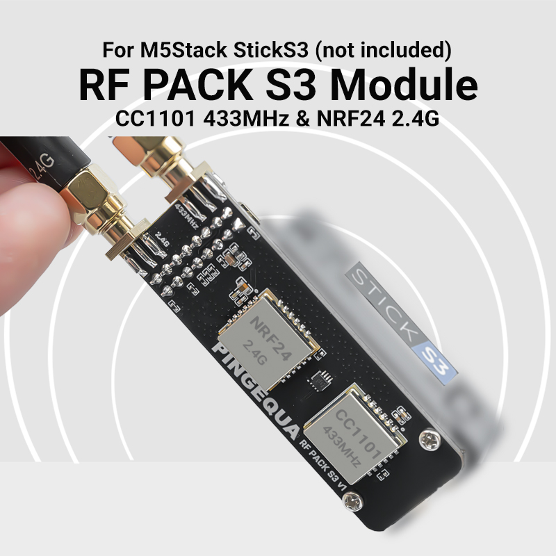 Nrf24L01 - Moduł dwupasmowy M5Stack StickS3 CC1101 433MHz