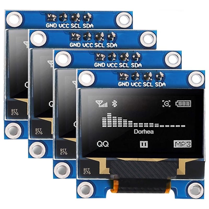 Ssd1306 - A37T-4Pcs 0.96-calowy moduł wyświetlacza OLED SSD1306