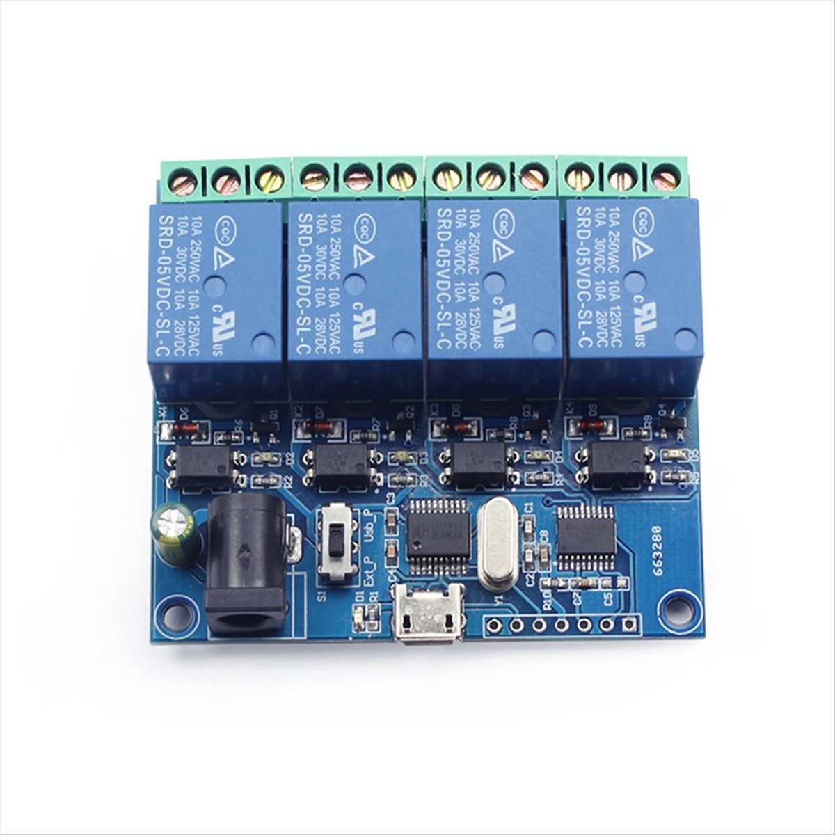 Moduł przekaźnikowy USB AT42 4 – Relay Module 4 Channel recenzja i cena