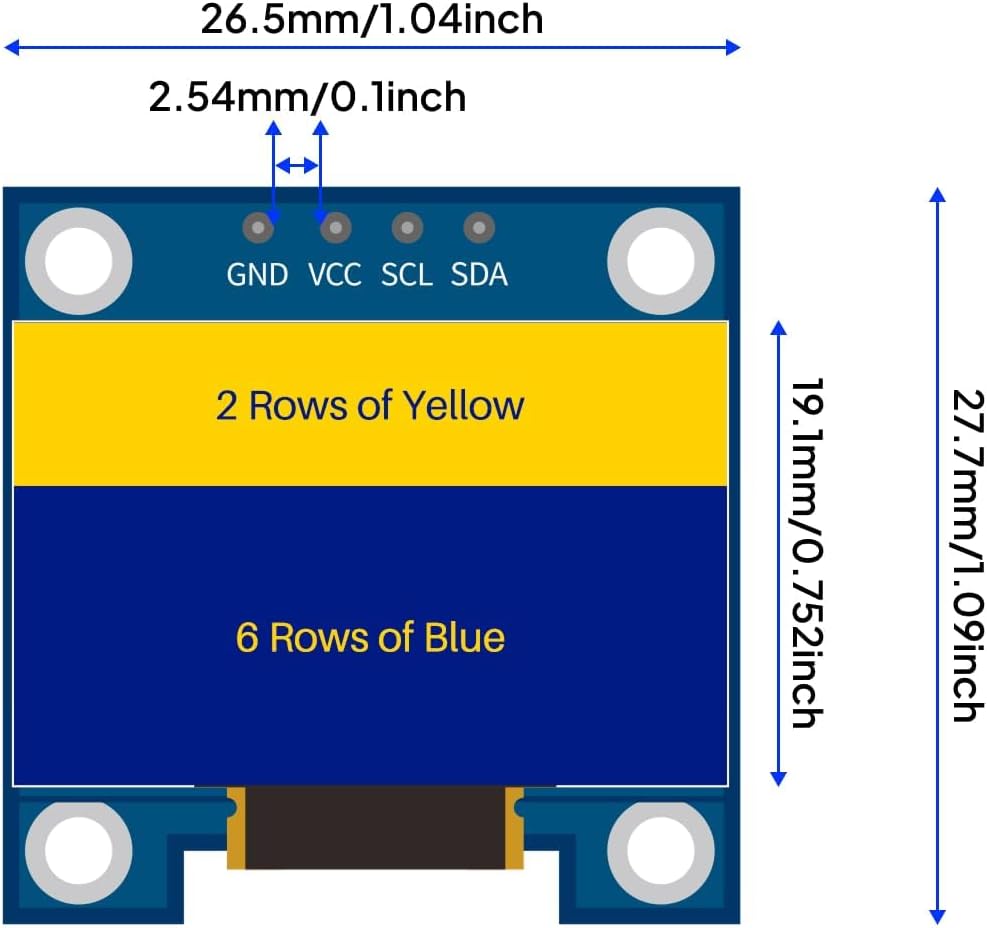 3 SZT. Moduł ekranu OLED 0,96  – Ssd1306 recenzja i cena
