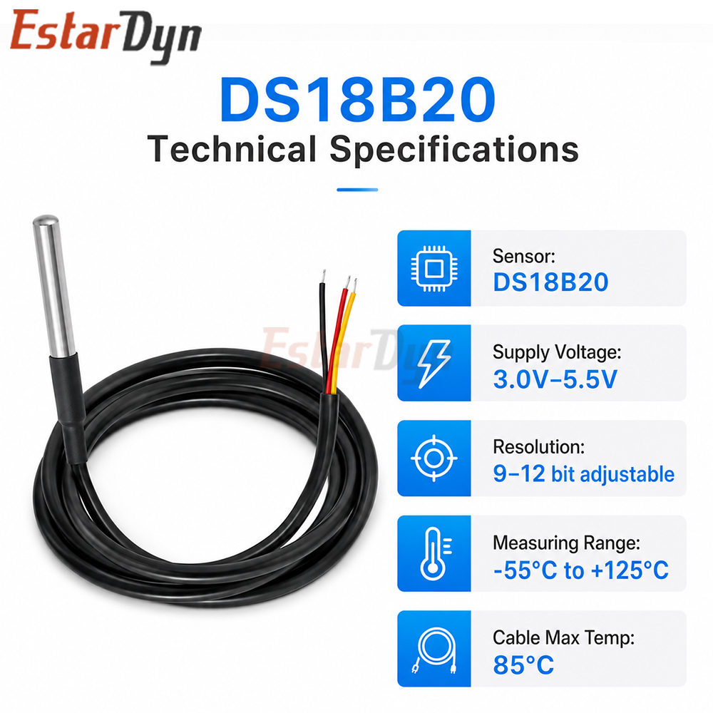 Estardyn DS18B20 Wodoodporny C – Ds18B20 recenzja i cena