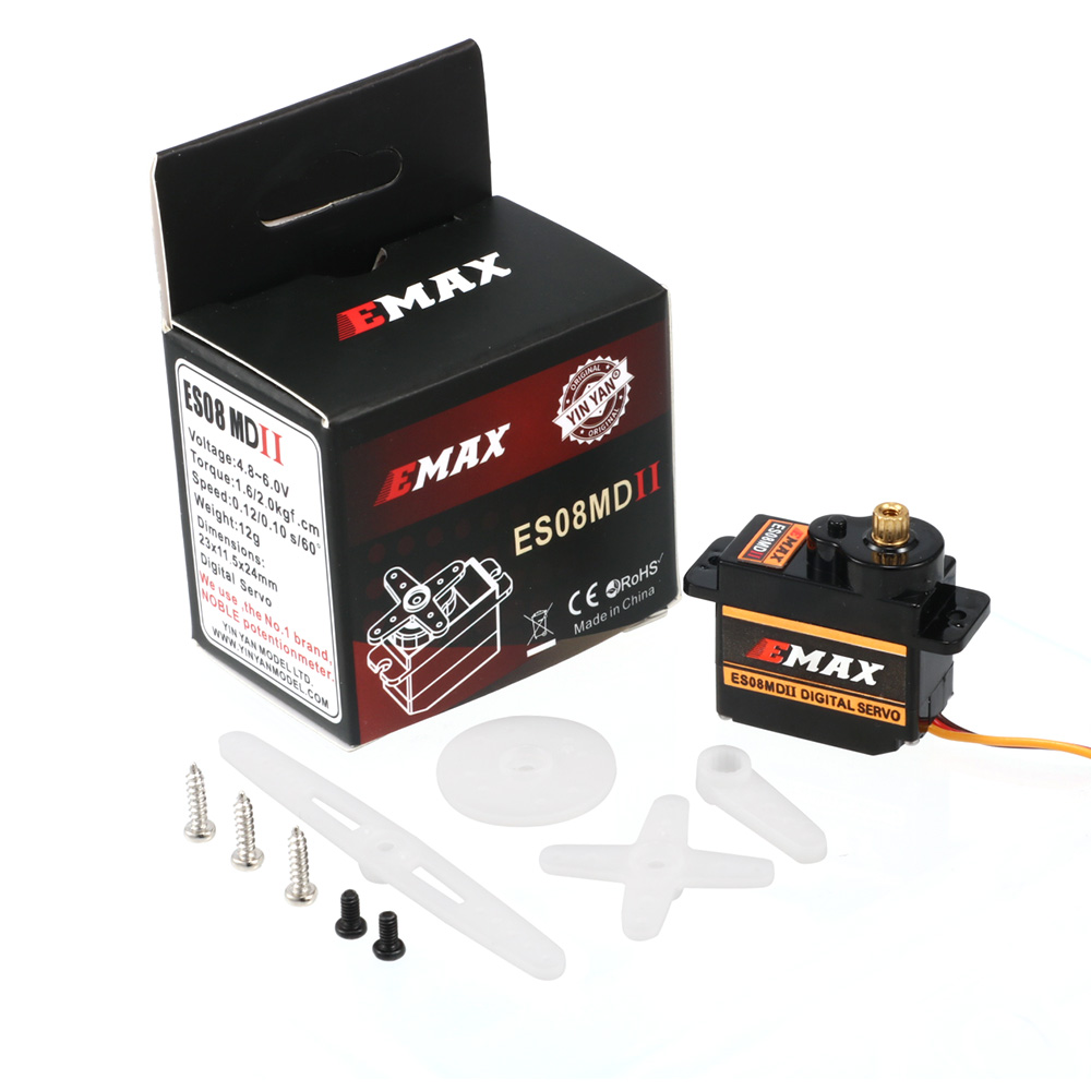 2/4/10 szt. EMAX ES08MD II Met – Servo Sg90 recenzja i cena