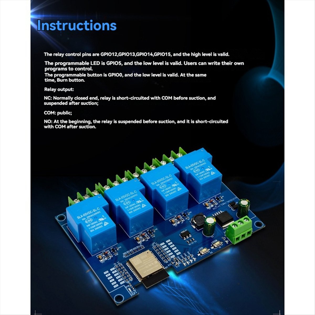 Moduł przekaźnikowy HDL 4-kana – Relay Module 4 Channel recenzja i cena